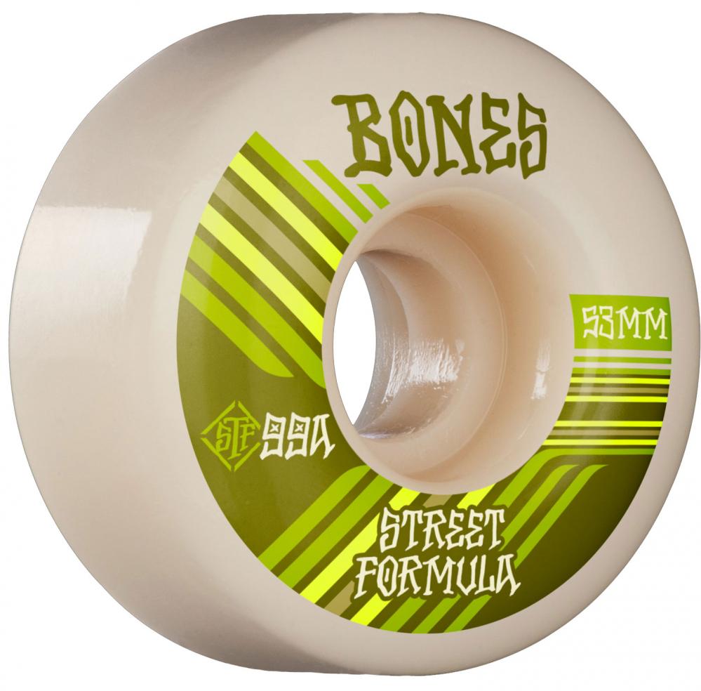 Bones Skateboard Wheels Retros Wide V4 Street Tech Formula STF 99a 54mm